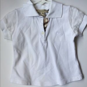 Burberry girls polo shirt